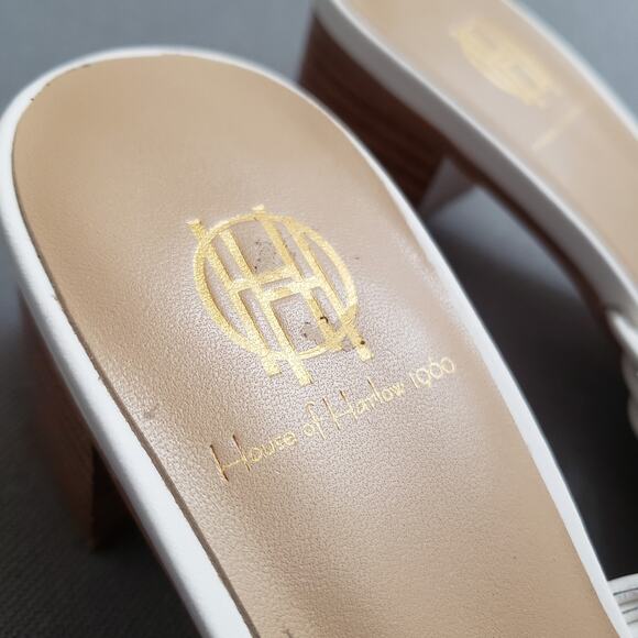 House of Harlow 1960‎ x Revolve Hampton Sandal in Ivory Size 5.5 HOOF-WZ236 - Picture 9 of 12